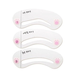 Set 3 khuôn kẻ chân mày mini