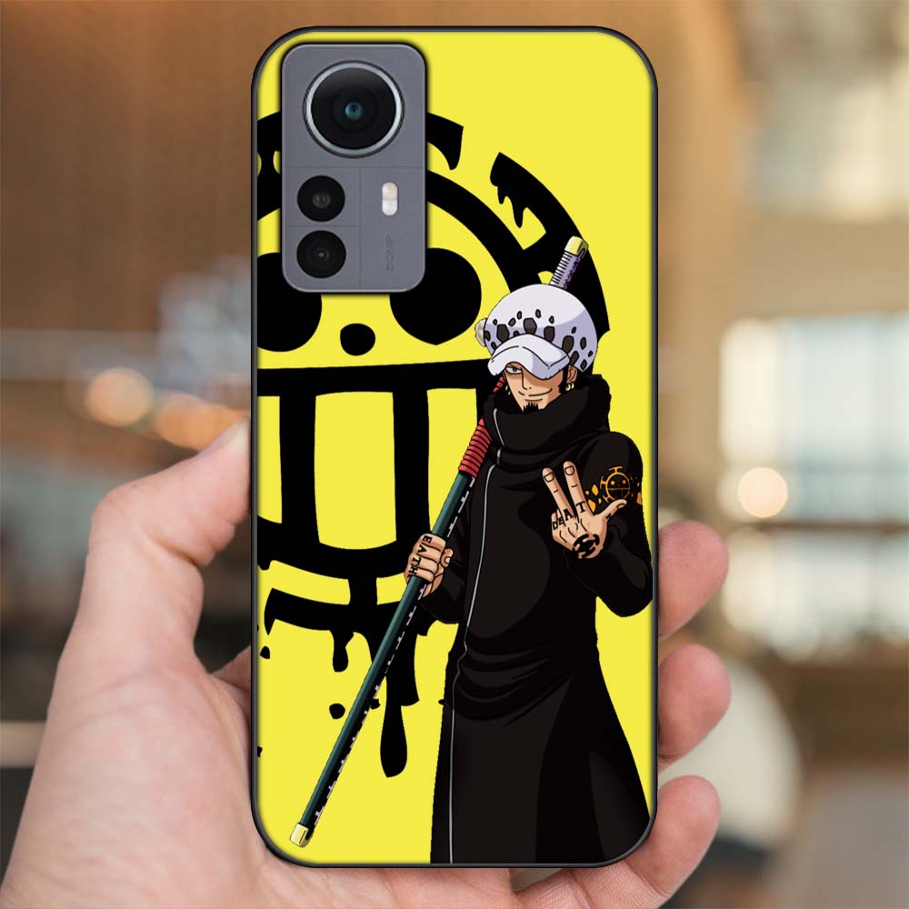 Ốp lưng Xiaomi 12 Pro 5G viền đen in hình Law One Piece