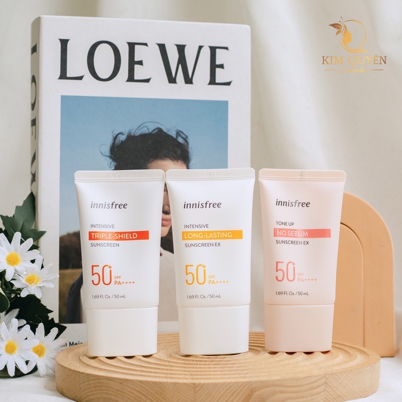 Kem chống nắng lâu trôi làm sáng da innisfree  Sunscreen SPF50+