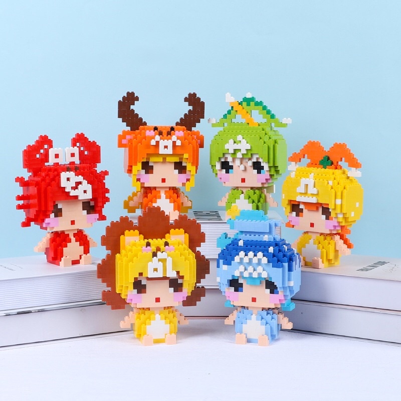 Lắp ráp mô hình 12 cung Hoàng Đạo , đồ chơi lắp ráp 3D 12 cung Hoàng Đạo mini