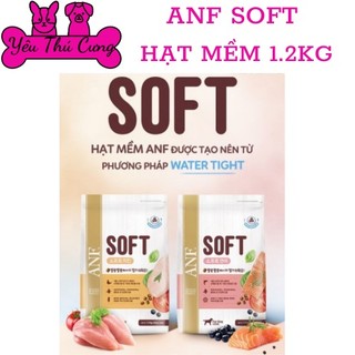 Thức ăn hạt mềm cho chó mọi lứa tuổi anf soft 1.2kg cá hồi và gà yêu thú cưng 7041
