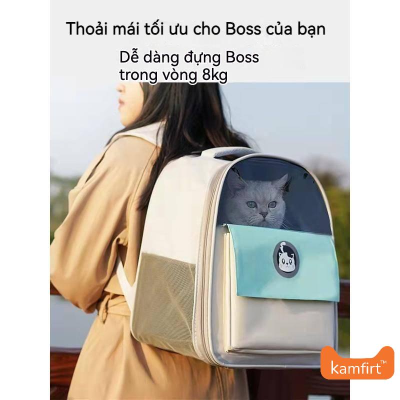 Balo Thú Cưng Vải Oxford Sức Chứa Lớn - Đa Năng & Thời Trang - Phong Cách Mới Thoáng Khí