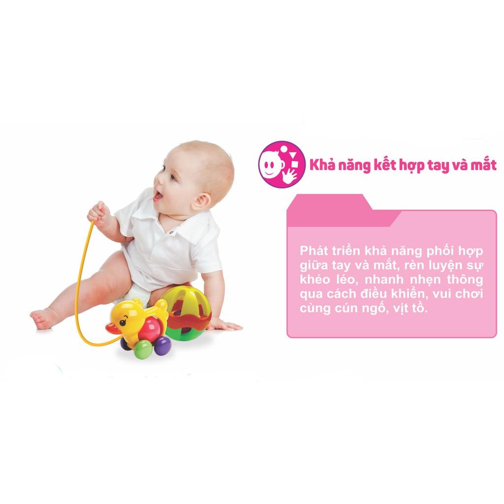 Bộ Đôi Thú Cưng Tinh Nghịch Cún Ngố-Vịt Tồ, Đồ Chơi Vận Động Bằng Nhựa Cho Bé