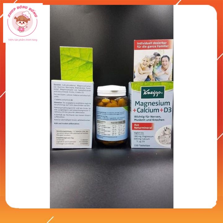 [Chính Hãng] Hàng Chuẩn Đức Magie và D3 Aktiv Magnesium Calcium D3 – Bổ sung canxi phòng loãng xương
