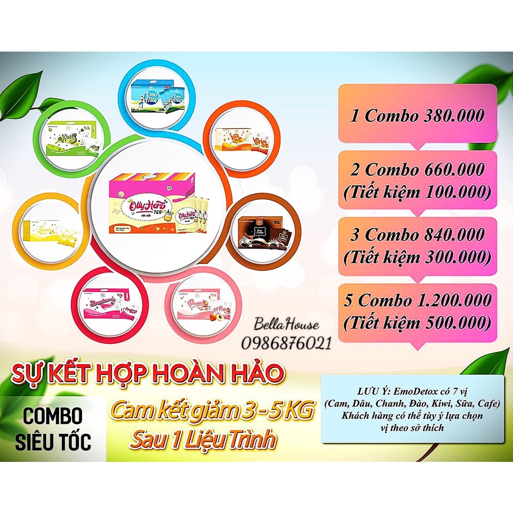 [QUÀ TẶNG + CHÍNH HÃNG] NƯỚC UỐNG GIẢM CÂN DETOX 8 VỊ / giam can an toan, hieu qua