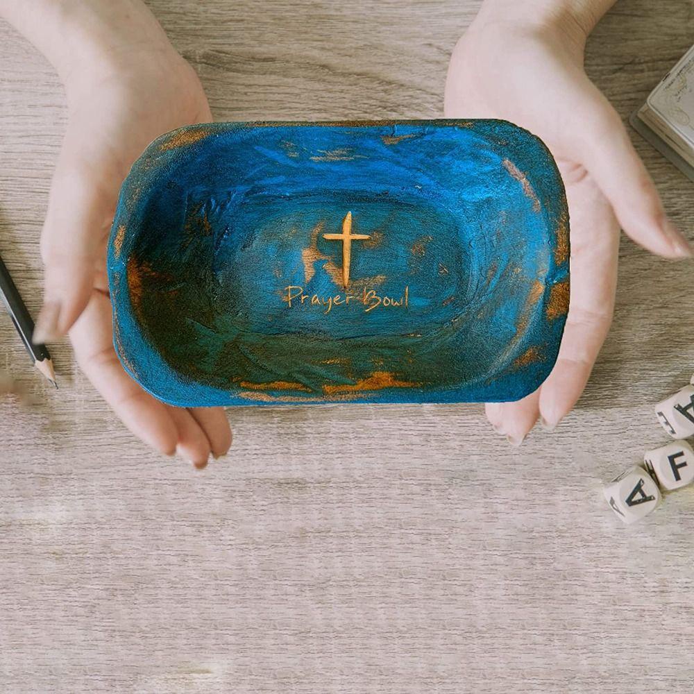 Bát Cầu Nguyện Mini Kết Cấu Nhám Mộc Mạc Dùng Để Trang Trí Nhà Bếp / Lễ Tạ Ơn Kat1