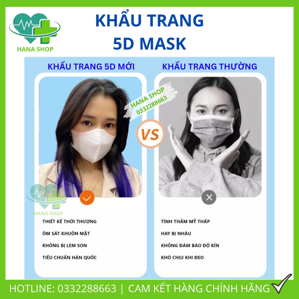 [CHÍNH HÃNG ĐỦ 10 MÀU] Thùng 110 Cái Khẩu Trang 5D THỊNH PHÁT Nhiều Màu Mới Lạ, Vải Không Dệt 3 Lớp Lọc Bụi Mịn