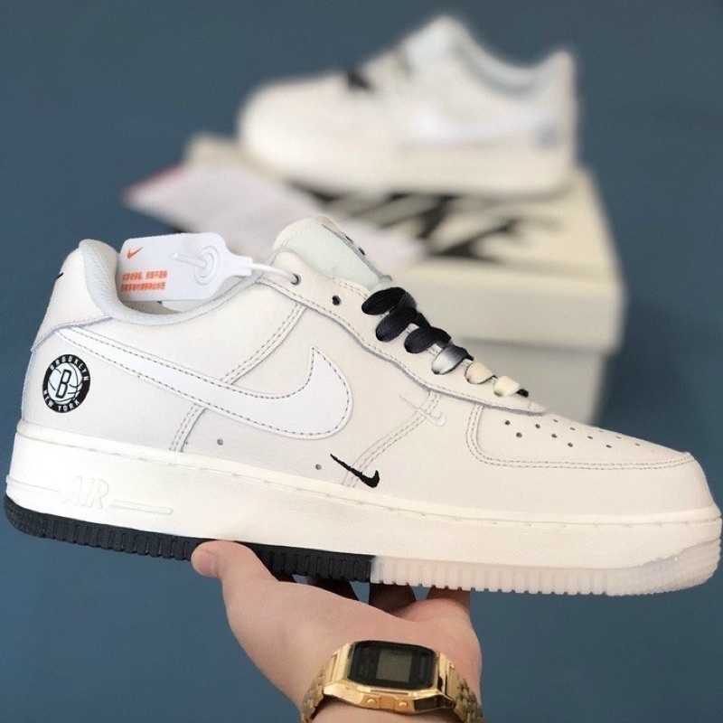 Giày Thể Thao Sneaker Air Force One Nike Âm Dương Giây Dày 2 Màu Cực Hot