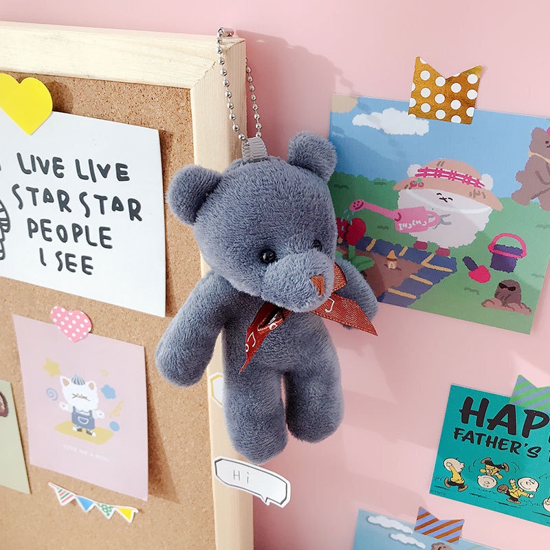 HYC Humey Gấu Bông Teddy Trang Trí Móc Khóa 12cm