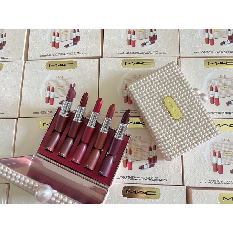 Set 5 cây son mac Set bản Giáng Sinh
