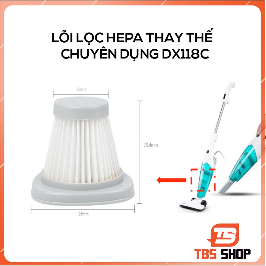 Lõi lọc Dx118c HEPA chuyên dụng thay cho máy hút bụi Deerma dx118c