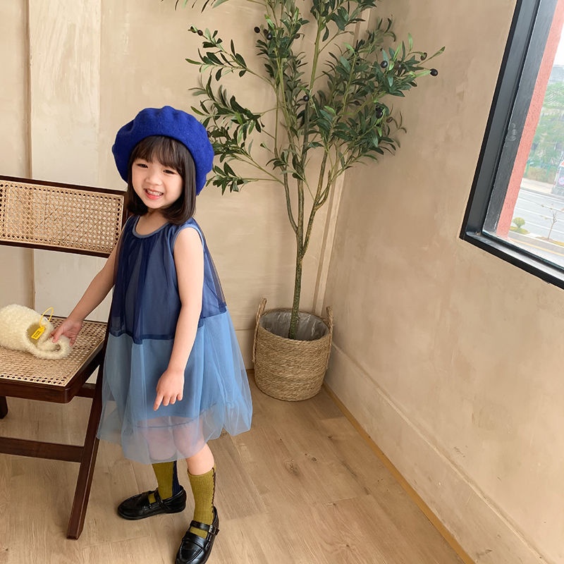 Đầm Công Chúa Vải Gạc Phong Cách Phương Tây Thời Trang Mùa Hè Cho Bé Gái