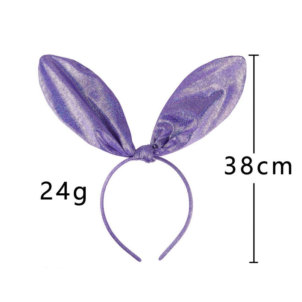 Băng Đô Cài Tóc Hình Tai Thỏ Lấp Lánh Thời Trang Dự Tiệc Cho Nữ