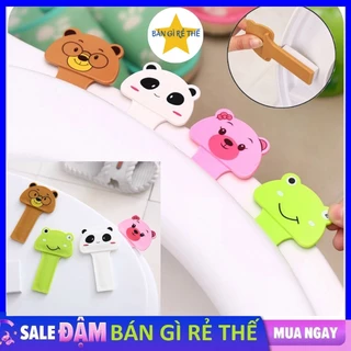 Set 5 miếng dán nhấc nắp bồn cầu vệ sinh sạch sẽ chống vi khuẩn/ Dụng cụ nhấc nắp bồn cầu thông minh hình thú ngộ nghĩnh