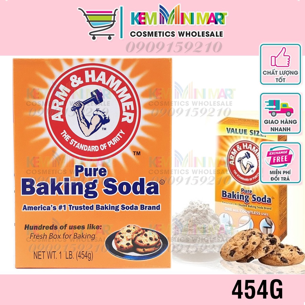 Bột Nở Muối Nở Baking Soda Mỹ Làm Bánh Đa Công Dụng 454g