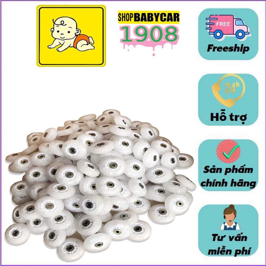 Bánh Sau Xe Điện 3 Bánh Drift 360 có bi Độ Có Đèn