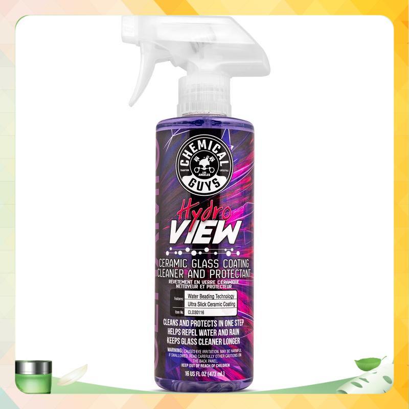 Chai xịt CERAMIC hiệu ứng lá sen cho kính thương hiệu CHEMICAL GUYS HYDRO VIEW - Mỹ - 473ml