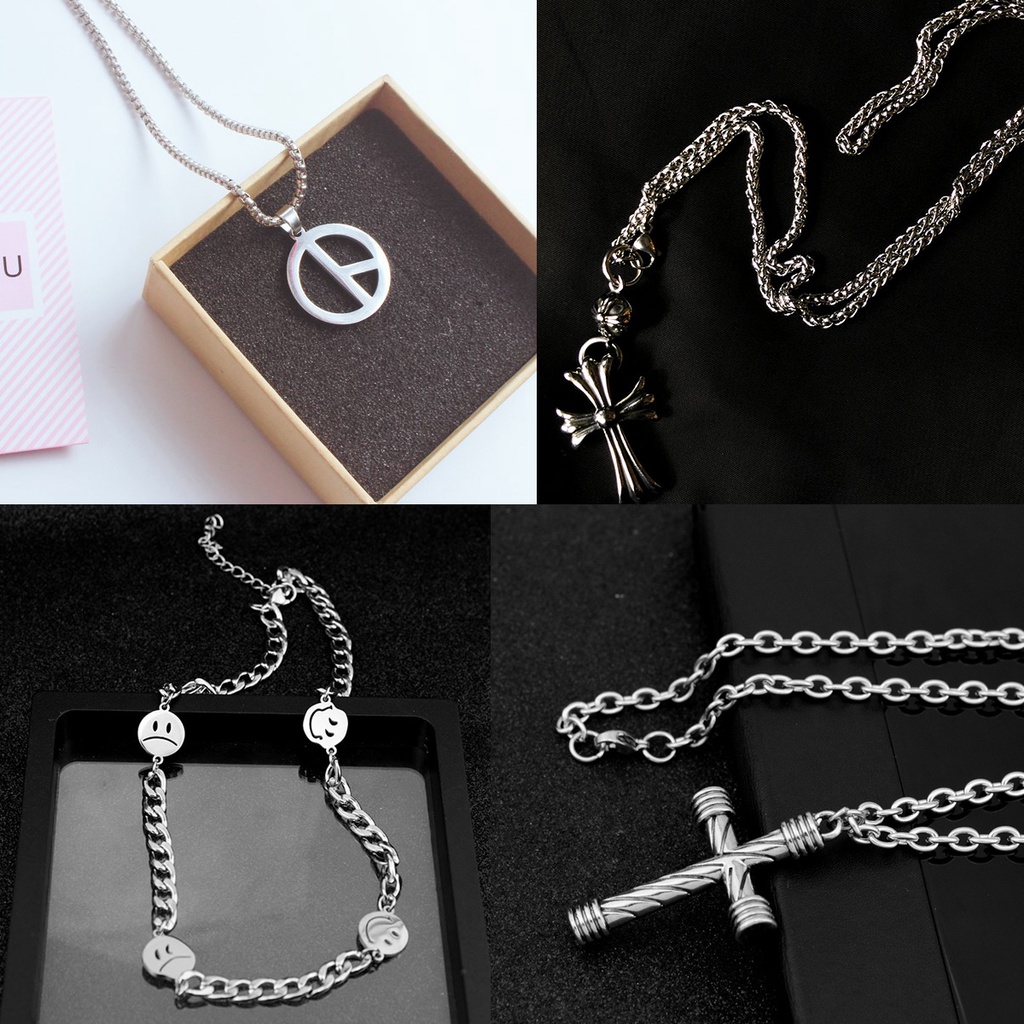 Vòng cổ PMO Peacemisone GD BIGBANG, dây chuyền titan, unisex