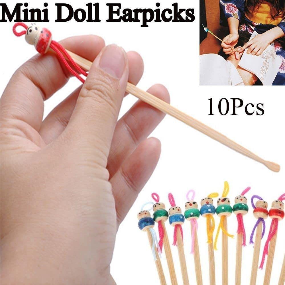 Set 100 Nút Tre Xỏ Lỗ Tai Handmade Màu Sắc Ngẫu Nhiên