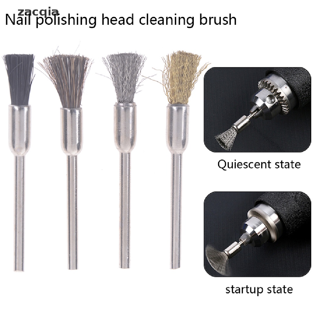 1 Cọ Dây Đồng Dùng Vệ Sinh Đầu Mài Móng Tay Tiện Dụng