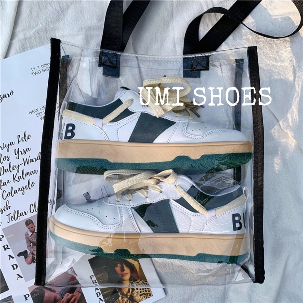 [LOẠI 1] Giày thể thao nữ đế bằng mã BBAU da vải canvas mềm bata mới hot phong cách retro ulzzang đẹp cá tính thời trang