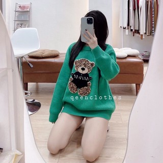 Áo LEN GẤU QC ( ảnh thật)