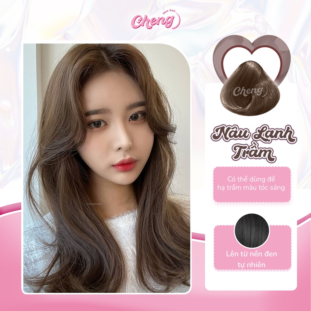 Thuốc Nhuộm Tóc Màu NÂU LẠNH TRẦM Không Tẩy | Chenglovehair, Chenglovehairs
