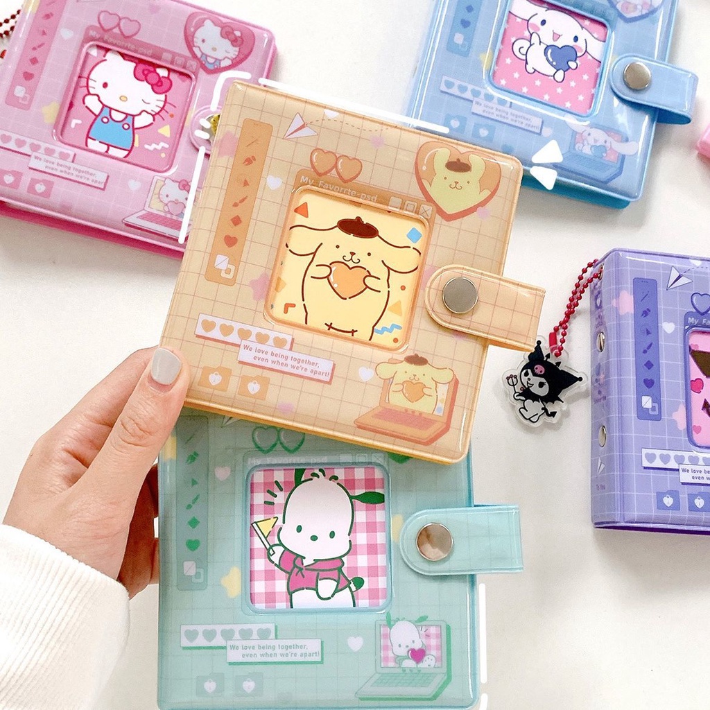 Cuốn Album Ảnh 3 Lỗ 10cm Hình Chó Cinnamon Kuromi Pacha ins