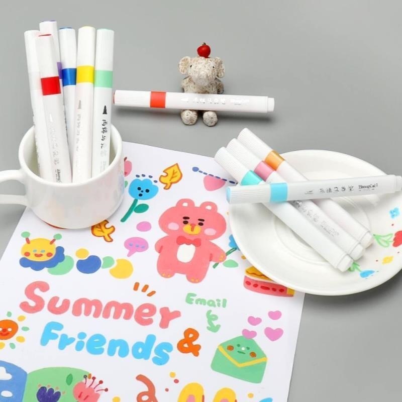 Set 24 / 36 Bút Lông Màu Không Phai Màu Dành Cho Học Sinh