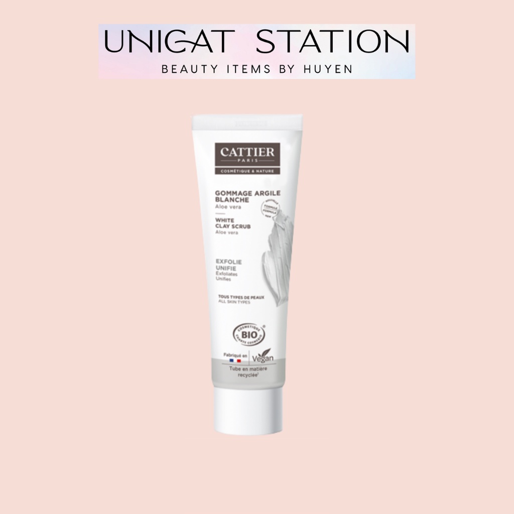 Tẩy Da Chết CATTIER White Clay Scrub 100ml