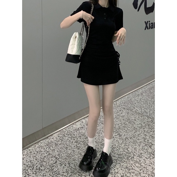 Váy Polo Body Dây Rút Hông Sexy Hàn Quốc, Chất Liệu Đẹp đủ size 2023