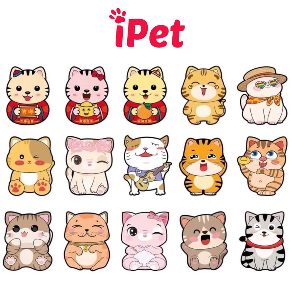 Combo 10 Bao Lì Xì Chipi Họat Hình Phản Quang Dễ Thương, Nhiều Mẫu Mới Cực Đẹp - iPet Shop