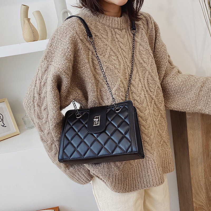 Mischa Túi Xách Da PU Cỡ Lớn Phối Màu Tương Phản Thời Trang Cho Nữ