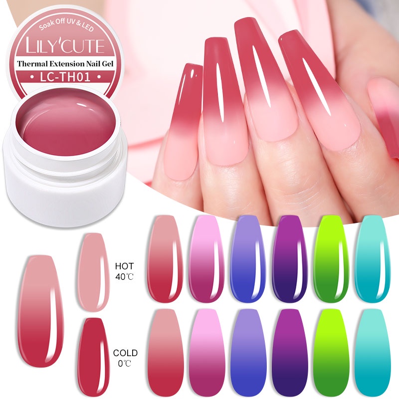 Gel Nối Dài Móng Tay 8ML Đổi Màu Theo Nhiệt Độ Chuyên Dụng