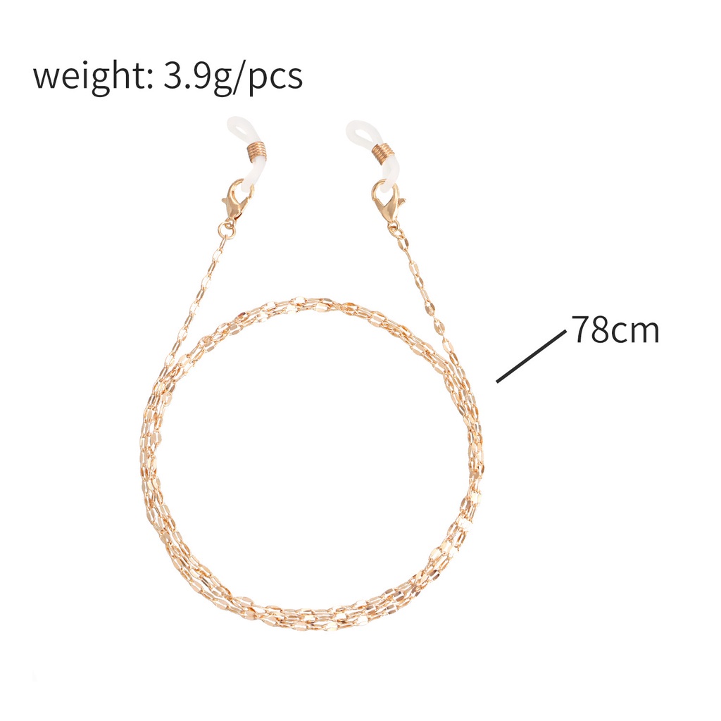 Dây Xích Kim Loại Đeo Mắt Kính Chống Trượt Bốn Màu