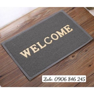 Tấm thảm nhựa chùi chân Welcome