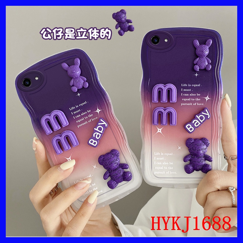 Ốp Lưng silicone tpu Họa Tiết Gợn Sóng 3d Cho OPPO A59 F1S
