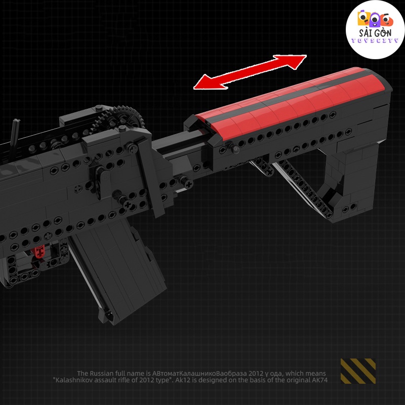 Đồ Chơi Lắp Ráp Mô Hình CSGO Súng AK12 MOC Với 700+ PCS - Bản Thiết Kế Tiêu Chuẩn Của Kevin