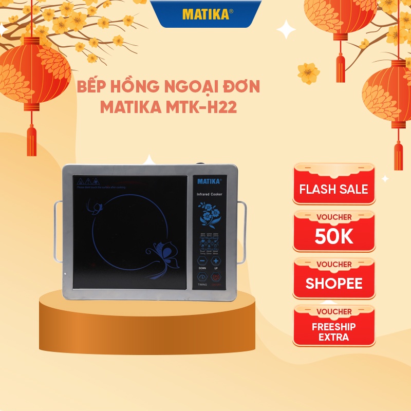 Bếp Hồng Ngoại Đơn MATIKA Công Suất 2000W MTK-H22