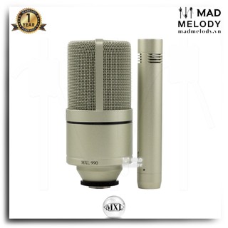 MXL 990/991 Recording Microphone Package (Bộ hai mic thu âm vocal và nhạc cụ phòng thu studio livestream, Brand New)