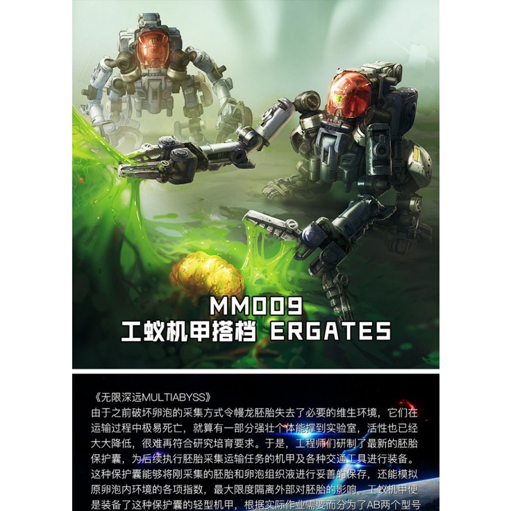 Mô Hình Đồ Chơi Nhân Vật Rihio Infinite Profound Series 1: 60 MM009 Gongyi Mecha Partner 29VK