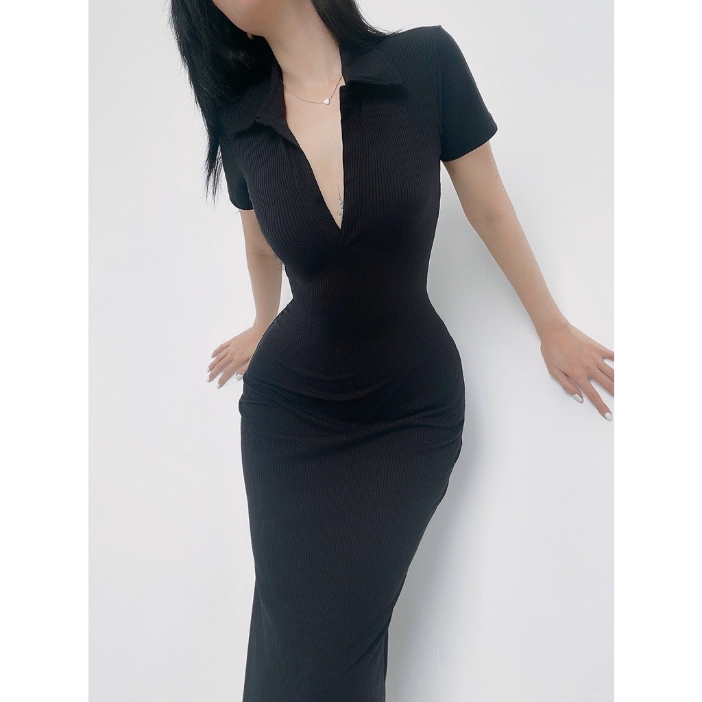 Polo dress đầm sơ mi ôm - TADstore