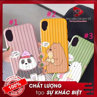 Ốp điện thoại GẤU TRÚC bán kem cho iPhone 6/6s/6plus/6sPlus/7Plus/8Plus/X/Xs