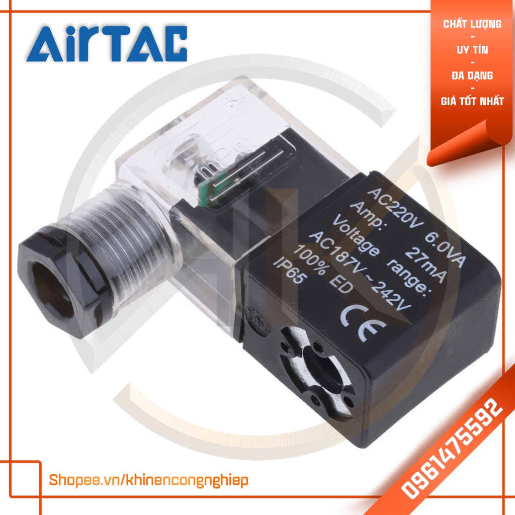 Van Điện Từ Khí Nén Airtac 4V120-06 - Khí Nén Công Nghiệp