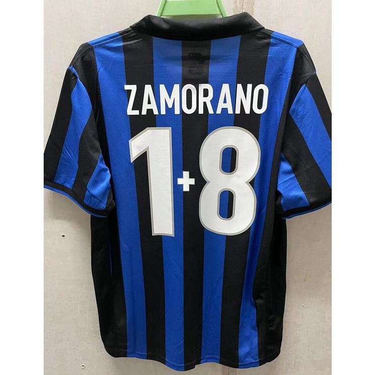 Áo Bóng Đá Đội Tuyển milan ronaldo zamorano Phong Cách retro