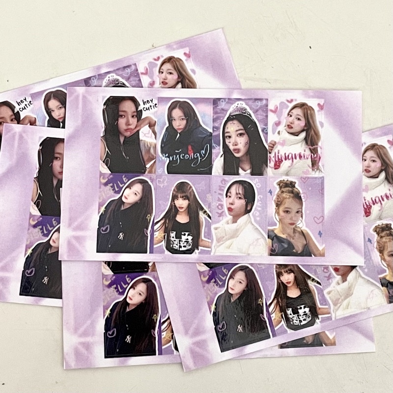 AESPA mini sticker sheet tím