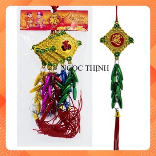 ĐỒ TREO TẾT KHÁNH VUÔNG XÂU BẮP NHỎ 1 BỊCH 5 DÂY