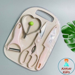 Bộ dao thớt chế biến đồ ăn dặm cho bé
