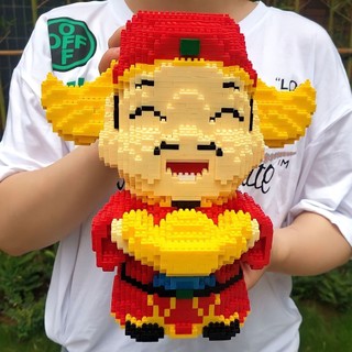 Mô hình lắp ráp thần tài khổng lồ, ghép hình 3d thần tài mini đáng yêu đón tài lộc quà tặng, trang trí