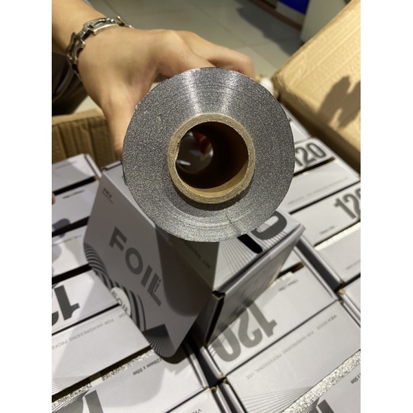 Giấy bạc làm tóc uốn con sâu 50m.12.5cm